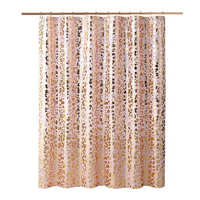 Juicy Couture Leopard Shower Curtain with Hooks
