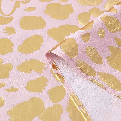 Juicy Couture Leopard Shower Curtain with Hooks