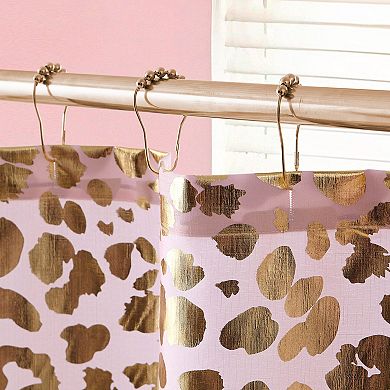 Juicy Couture Leopard Shower Curtain with Hooks