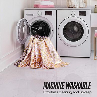 Juicy Couture Leopard Shower Curtain with Hooks