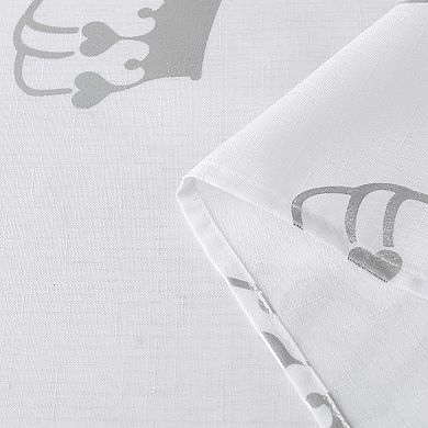 Juicy Couture Crown Toss Shower Curtain with Hooks