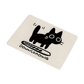 Cute Cat Graphic Non Slip Mouse Pad for Desk and Office Use