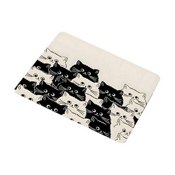 Cute Cat Graphic Non Slip Mouse Pad for Desk and Office Use