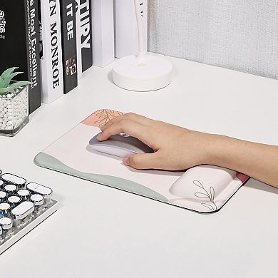 Ergonomic Mouse Pad with Memory Foam Wrist Support and Non Slip Base