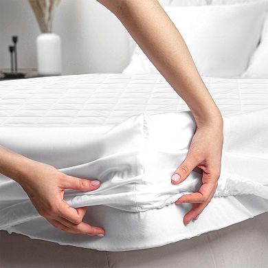 Lux Decor Microfiber Quilted Mattress Pad Hypoallergenic Easy Fit Waterproof Mattress Topper