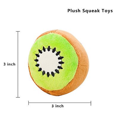 Interactive Dog Plush Squeaky Chew Toys for Pet Training, Puppy Teeth Cleaning