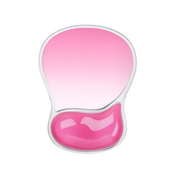 Clear Gel Wrist Support Mouse Pad With Ergonomic Cushion And Non Slip Base