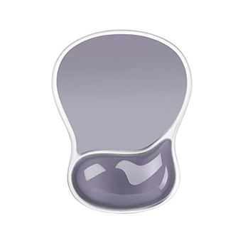 Clear Gel Wrist Support Mouse Pad With Ergonomic Cushion And Non Slip Base