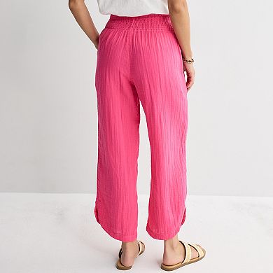 Women's Sonoma Goods For Life® Pull-On Guaze Ankle Pants