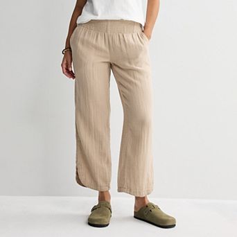 Women's Sonoma Goods For Life® Pull-On Guaze Ankle Pants