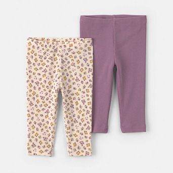 Baby Girl Carter's 2-Pack Floral Pull-On Pants