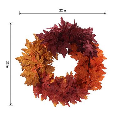 Celebrate Together™ Fall Ombre Leaves Artificial Wreath