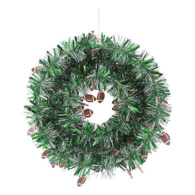 Celebrate Together™ Fall Football Tinsel Wreath
