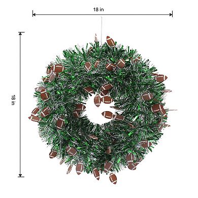 Celebrate Together™ Fall Football Tinsel Wreath