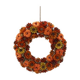 Celebrate Together™ Fall Harvest Pumpkin Woodcurl Wreath