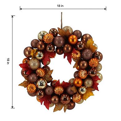 Celebrate Together™ Fall Pumpkin Bauble Wreath