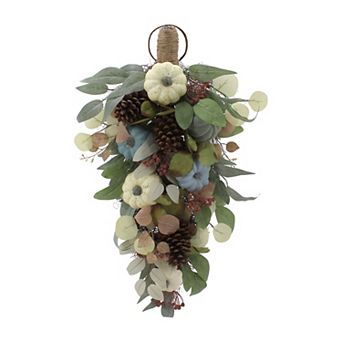Celebrate Together™ Fall Pumpkins & Greenery Teardrop Arrangement