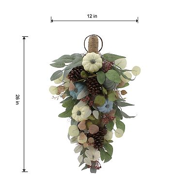 Celebrate Together™ Fall Pumpkins & Greenery Teardrop Arrangement