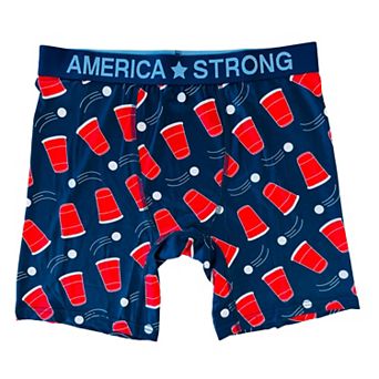 Men's America Strong Beer Pong Boxer Briefs