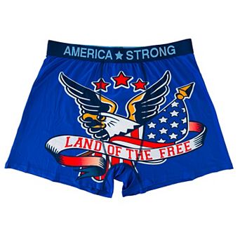 Men's America Strong Eagle All-Over Print Boxer Shorts