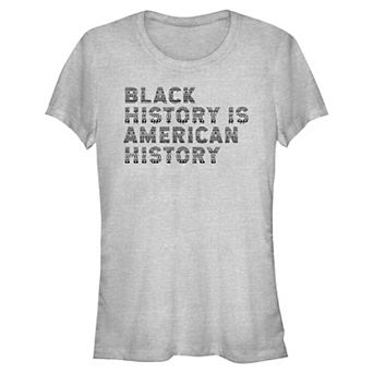 Juniors' Black History Is American History Graphic Tee