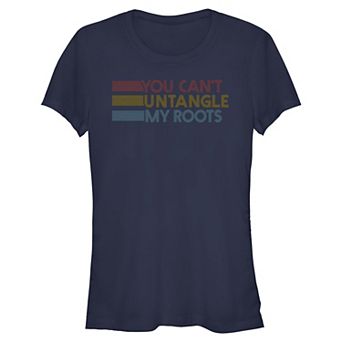 Juniors' SO® You Can't Untangle My Roots Short Sleeve Graphic Tee