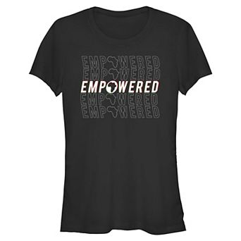 Juniors' Empowered Africa Graphic Tee