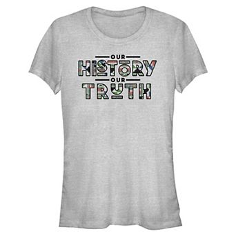 Juniors' Our History Our Truth Graphic Tee