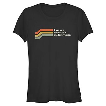 Juniors' SO® I Am My Ancestor's Wildest Vision Graphic Tee