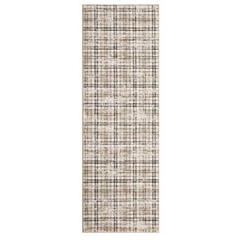 Modern Plaid Area Rug - Soft, Stain-Resistant, Non-Shedding Large Carpet for Living Room, Bedroom