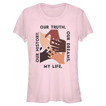 Juniors' Our History Our Dreams Graphic Tee