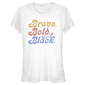 Juniors' SO® Brave Bold Black Short Sleeve Crew Tee