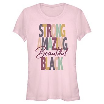 Juniors' Strong Amazing Beautiful Graphic Tee