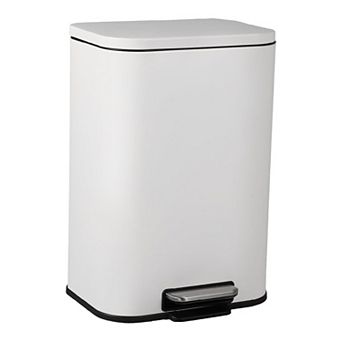 13.2 Gal Commercial Trash Can, Fingerprint-Proof Stainless Steel Garbage Can with Soft-Close Lid