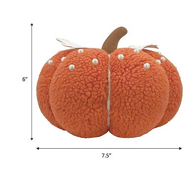 Celebrate Together™ Fall Beaded Sherpa Pumpkin Table Decor