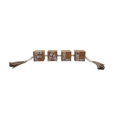 Celebrate Together™ Fall Wood Block Table Decor