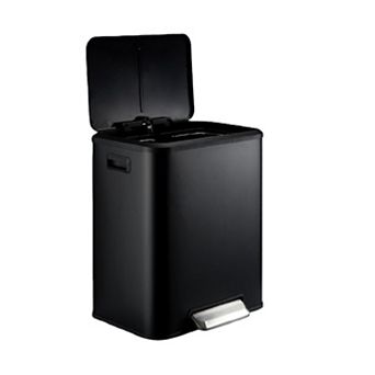 8 Gallon/30 Liter Dual Compartment Trash Can, 2 x 15l Two Compartment Trash Bin