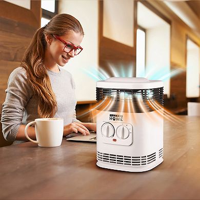 Techni Home 360° Ceramic Space Heater with Adjustable Thermostat
