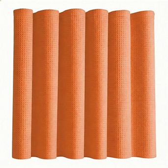 12 hooks Waffle Weave Fabric Shower Curtain Heavy Duty Hotel Luxury Weighted Hooks