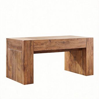 48" Modern Farmhouse Coffee Table Hidden Storage Rustic Wood
