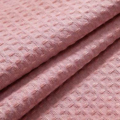 Heavyweight Snap-In Waffle Shower Curtain Hotel Spa 100% Polyester