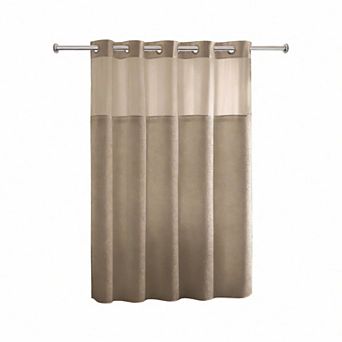 Heavyweight Snap-In Waffle Shower Curtain Hotel Spa 100% Polyester
