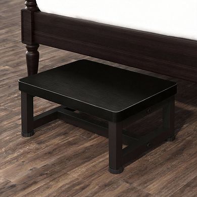 500lbs Wooden Step Stool Non-Slip Rubber Feet Heavy Duty Bedroom Kitchen Bathroom