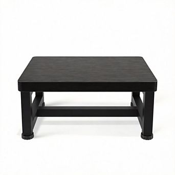 500lbs Wooden Step Stool Non-Slip Rubber Feet Heavy Duty Bedroom Kitchen Bathroom