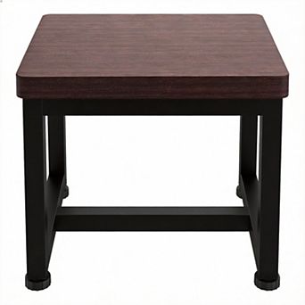 500lbs Wooden Step Stool Non-Slip Rubber Feet Heavy Duty Bedroom Kitchen Bathroom