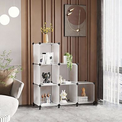 6 cubes Closet Organizer Stackable Cube Shelving for Bedroom