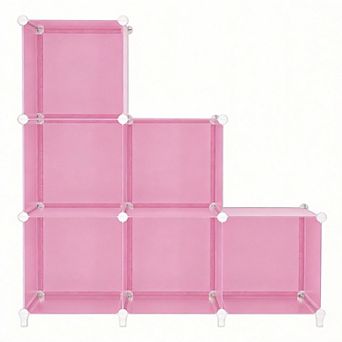 6 cubes Closet Organizer Stackable Cube Shelving for Bedroom