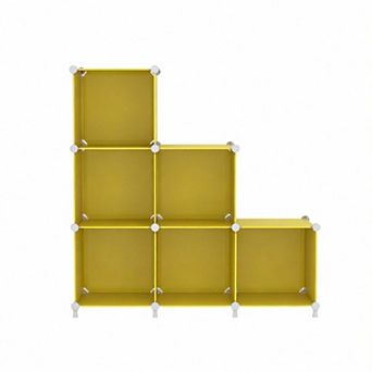 6 cubes Closet Organizer Stackable Cube Shelving for Bedroom