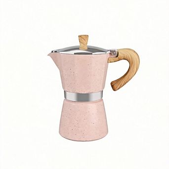 6 cup 10 Oz Stovetop Espresso Maker Moka Pot Cuban Coffee Brewer