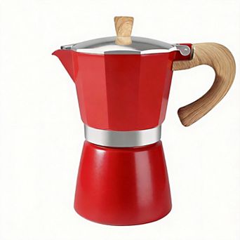 6 cup 10 Oz Stovetop Espresso Maker Moka Pot Cuban Coffee Brewer